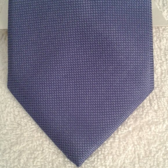 Chaps Mens Blue Neck Tie Necktie 100% Silk - Picture 1 of 6